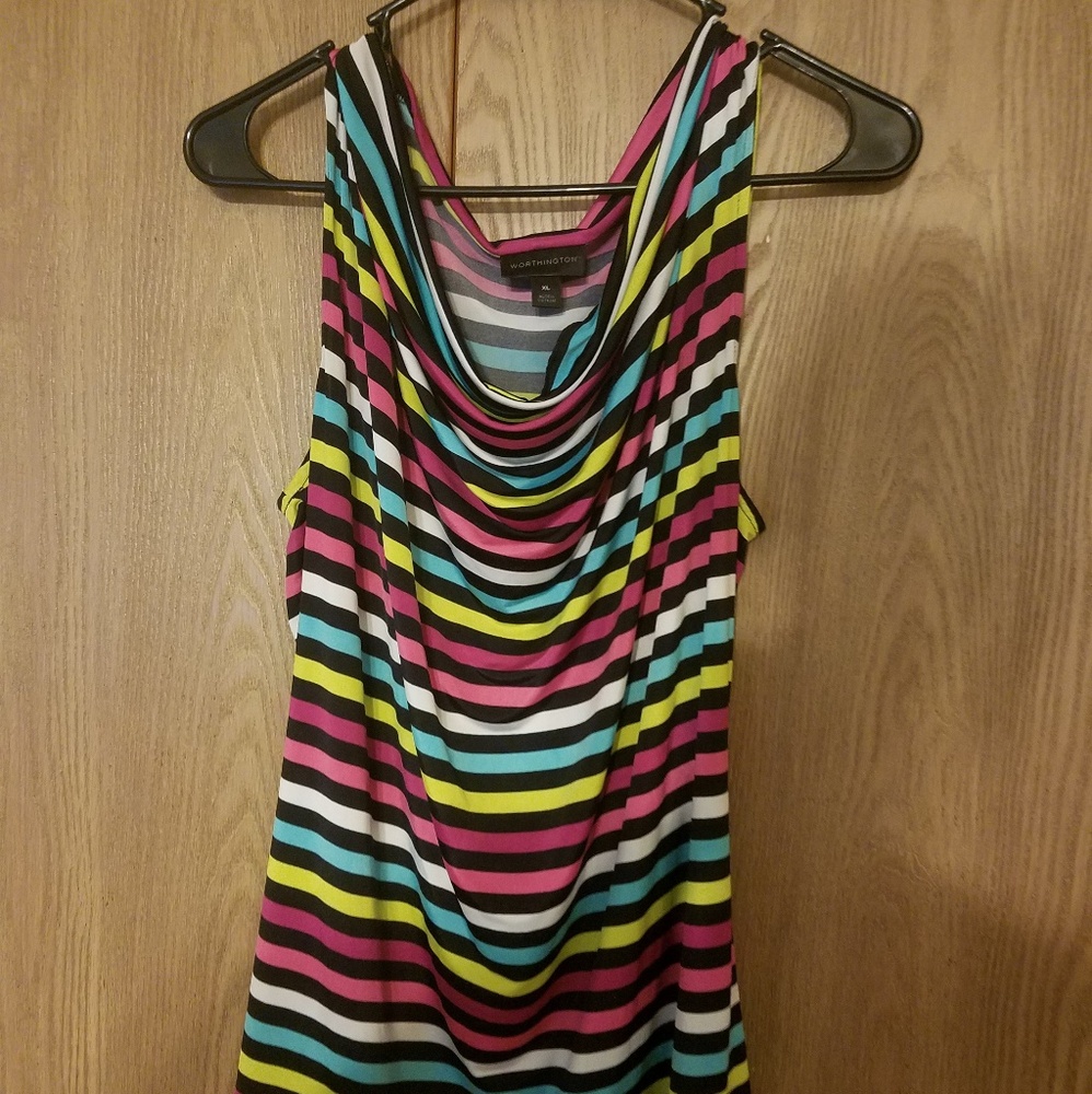 Striped multi color shirt
